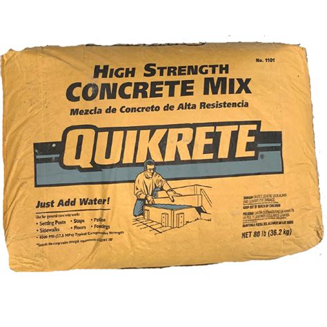 quikrete 80 lb bag|quikrete 80 lb bag yield.